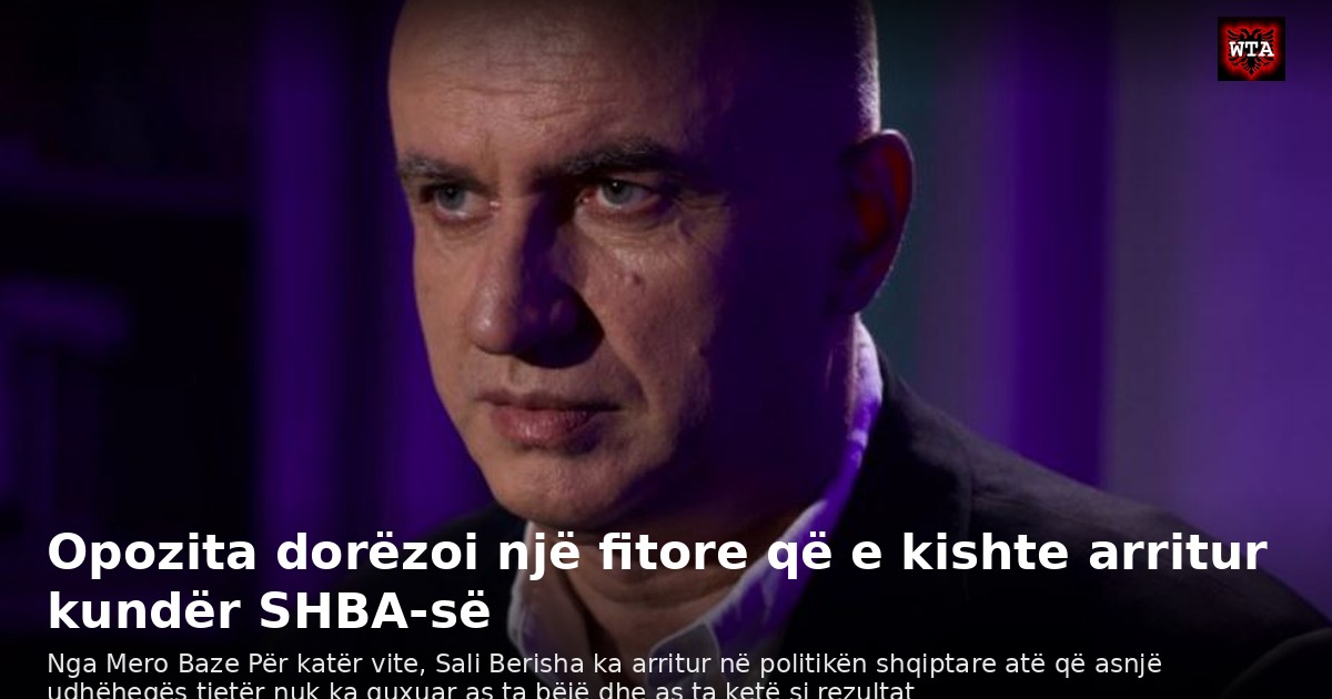 Opozita dorëzoi një fitore që e kishte arritur kundër SHBA-së