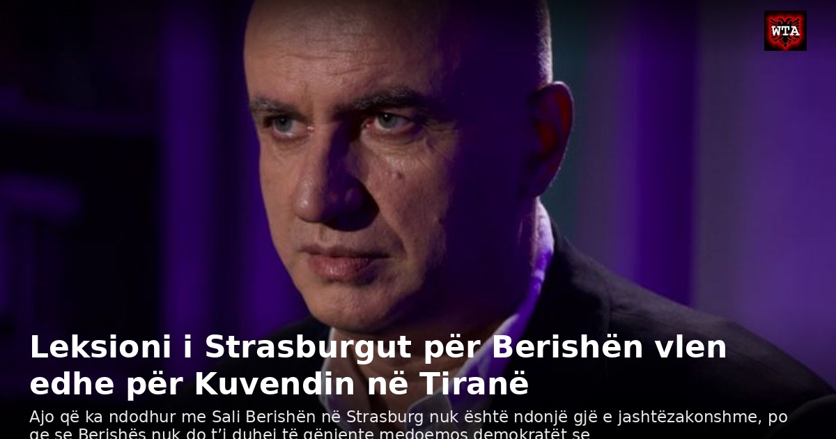 Leksioni i Strasburgut për Berishën vlen edhe për Kuvendin në Tiranë