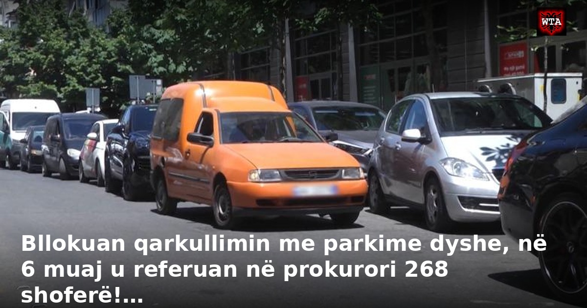 Bllokuan qarkullimin me parkime dyshe, në 6 muaj u referuan në prokurori 268 shoferë!…