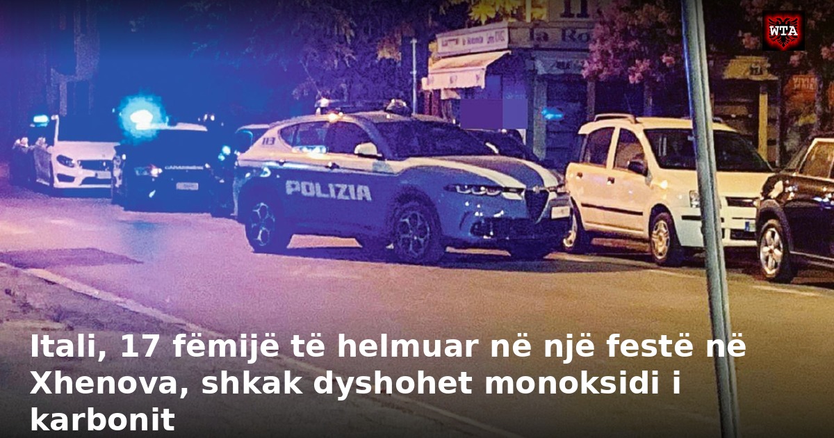Itali, 17 fëmijë të helmuar në një festë në Xhenova, shkak dyshohet monoksidi i karbonit