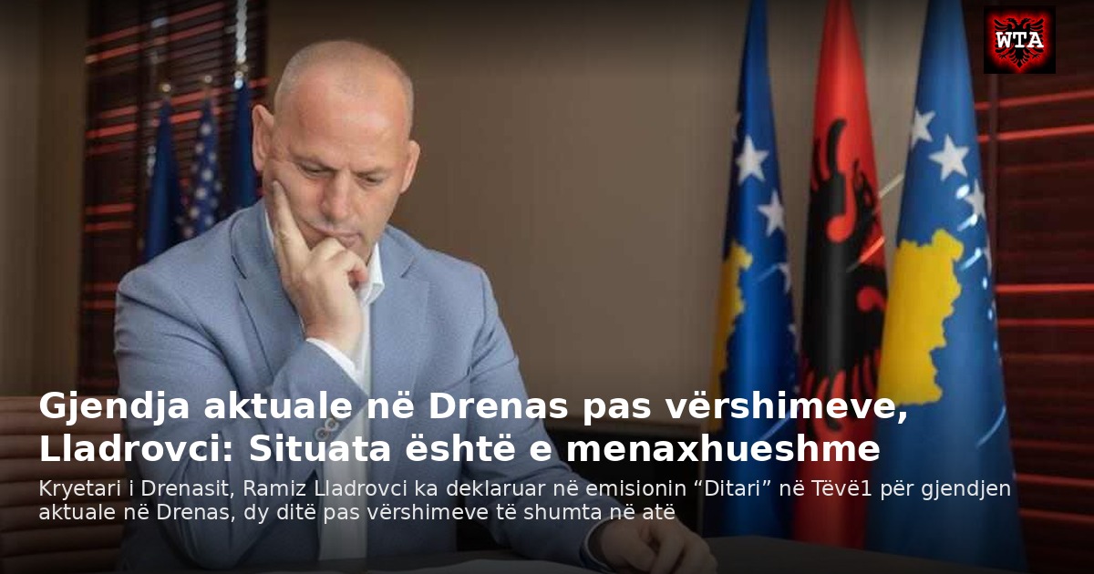 Gjendja aktuale në Drenas pas vërshimeve, Lladrovci: Situata është e menaxhueshme