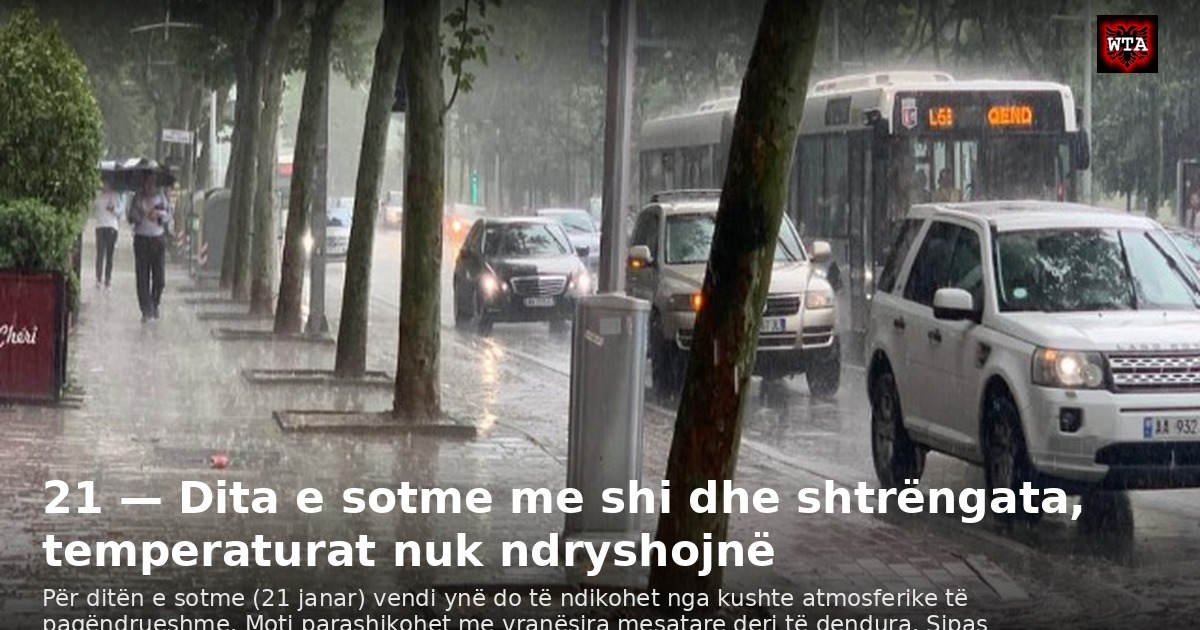 21 — Dita e sotme me shi dhe shtrëngata, temperaturat nuk ndryshojnë