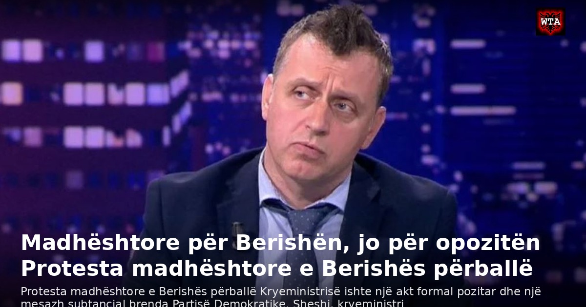Madhështore për Berishën, jo për opozitën Protesta madhështore e Berishës përballë