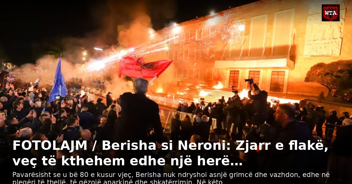 FOTOLAJM / Berisha si Neroni: Zjarr e flakë, veç të kthehem edhe një herë…