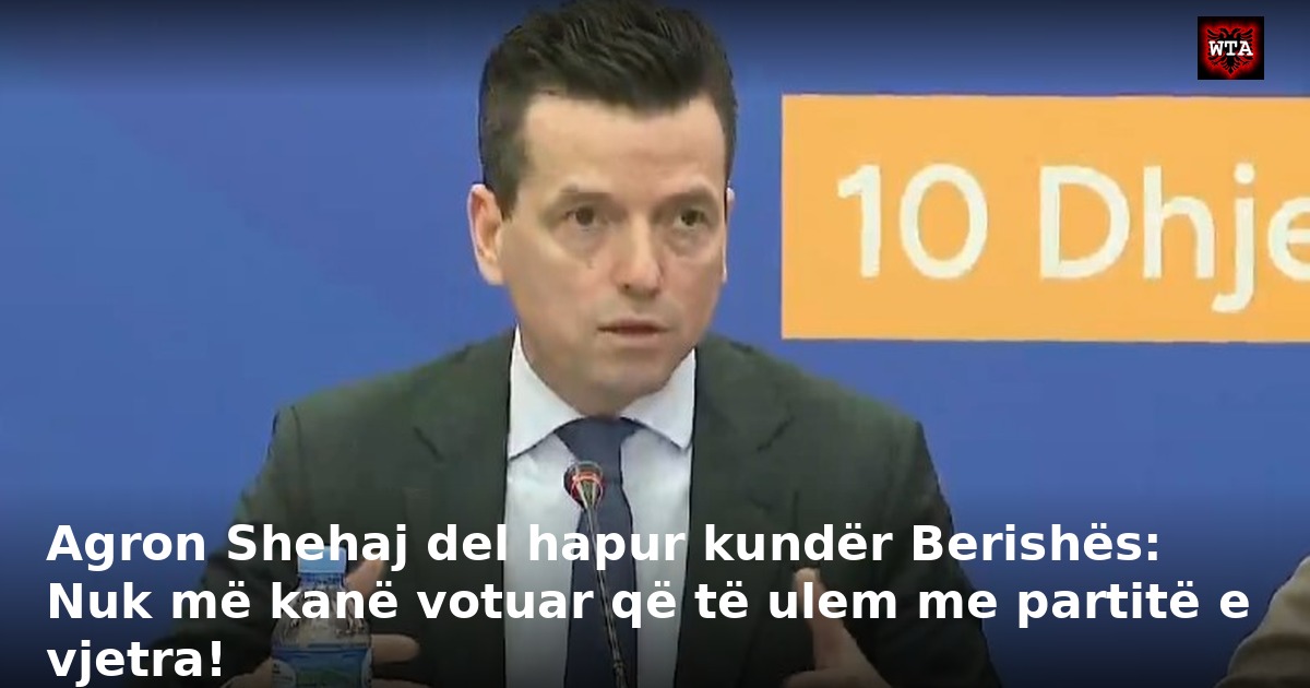 Agron Shehaj del hapur kundër Berishës: Nuk më kanë votuar që të ulem me partitë e vjetra!