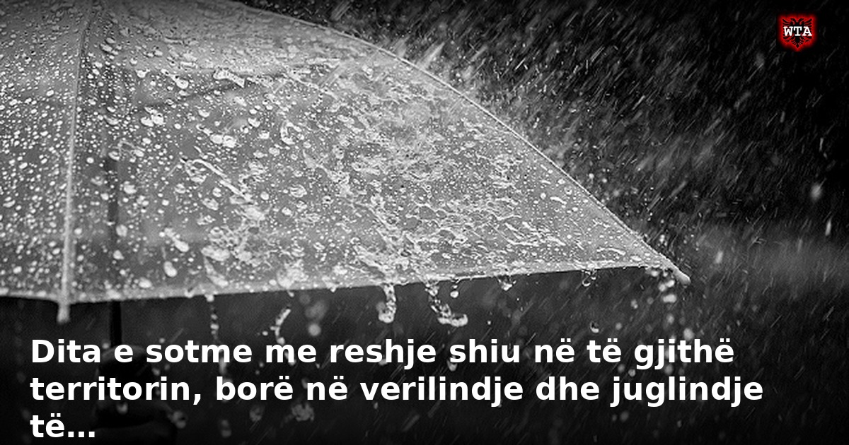 Dita e sotme me reshje shiu në të gjithë territorin, borë në verilindje dhe juglindje të…