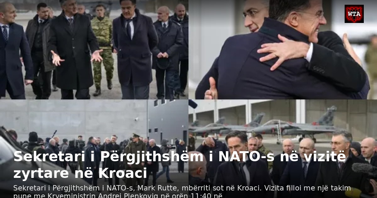 Sekretari i Përgjithshëm i NATO-s në vizitë zyrtare në Kroaci