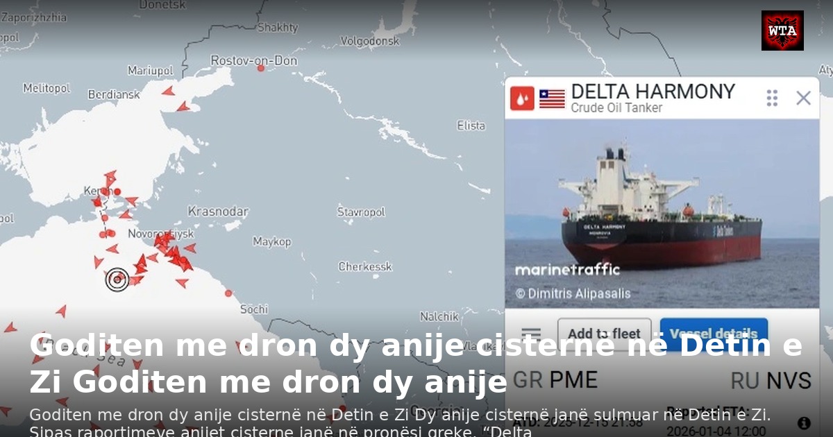 Goditen me dron dy anije cisternë në Detin e Zi Goditen me dron dy anije