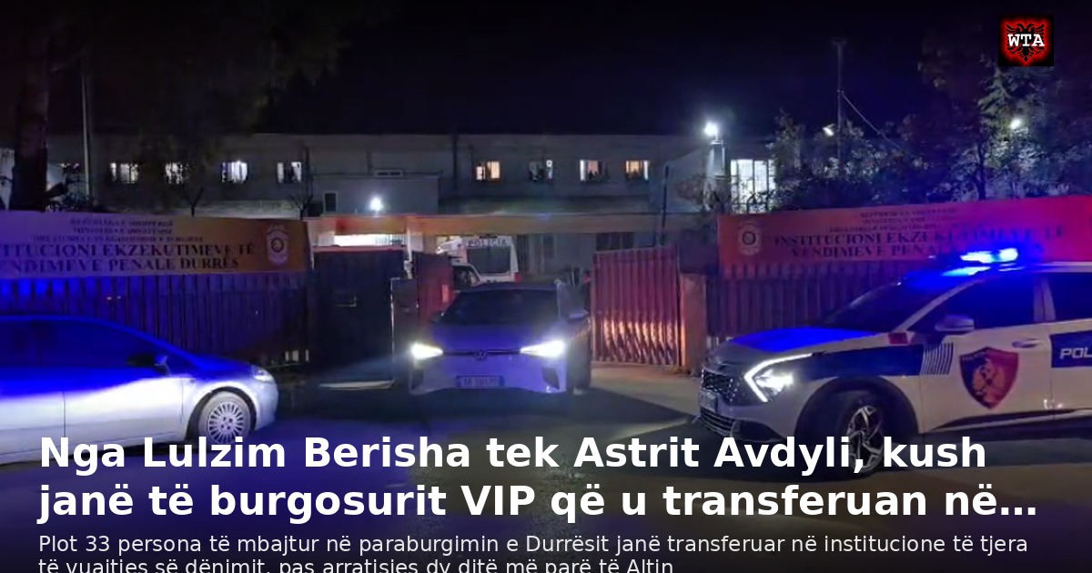 Nga Lulzim Berisha tek Astrit Avdyli, kush janë të burgosurit VIP që u transferuan në…