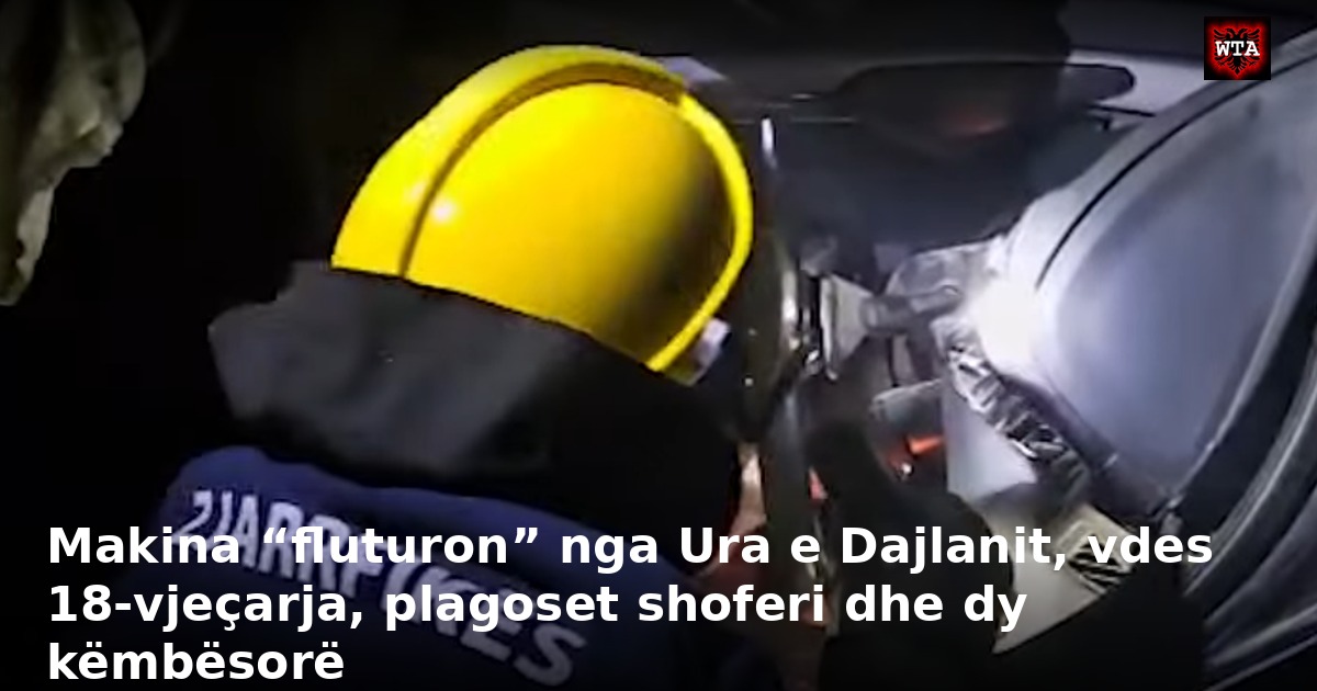 Makina “fluturon” nga Ura e Dajlanit, vdes 18-vjeçarja, plagoset shoferi dhe dy këmbësorë