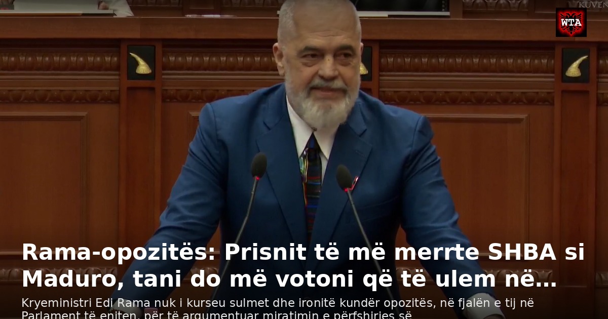 Rama-opozitës: Prisnit të më merrte SHBA si Maduro, tani do më votoni që të ulem në…