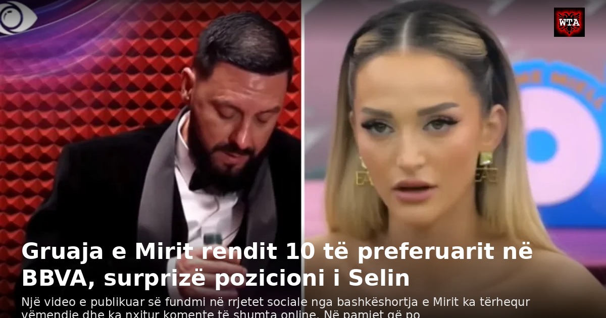 Gruaja e Mirit rendit 10 të preferuarit në BBVA, surprizë pozicioni i Selin