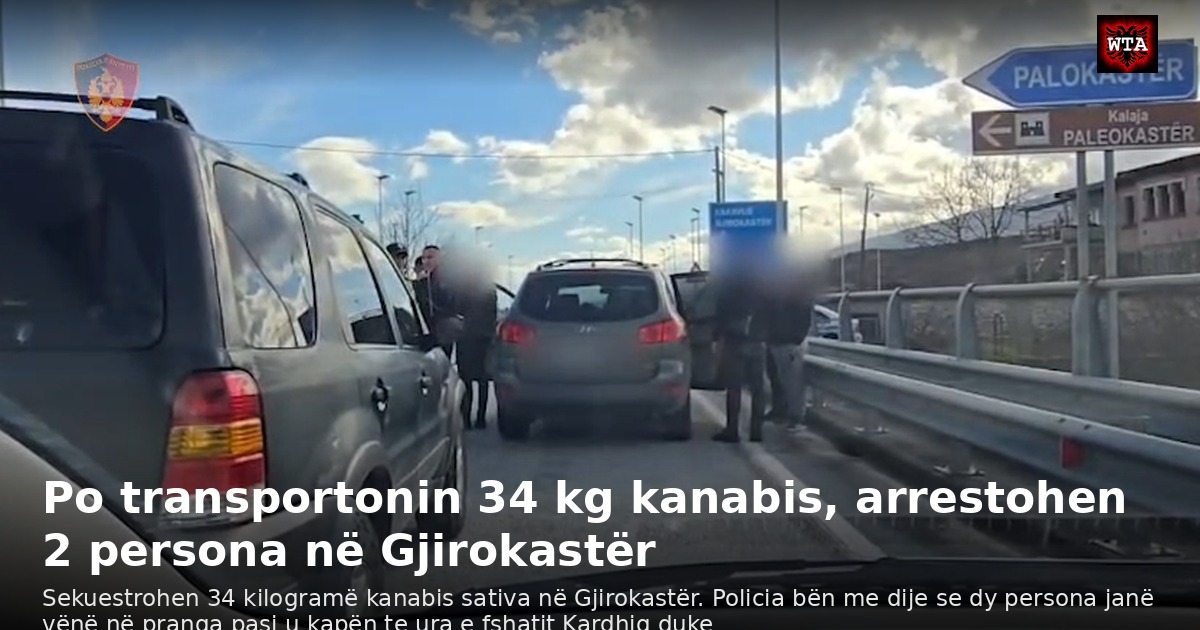 Po transportonin 34 kg kanabis, arrestohen 2 persona në Gjirokastër