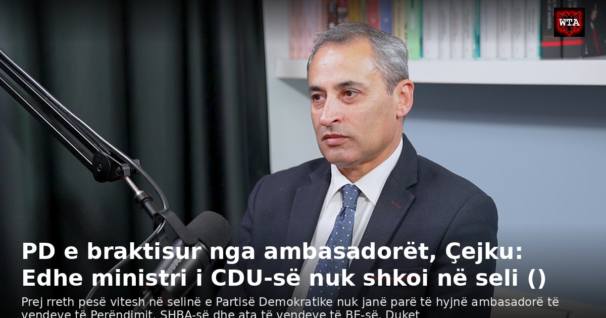 PD e braktisur nga ambasadorët, Çejku: Edhe ministri i CDU-së nuk shkoi në seli ()