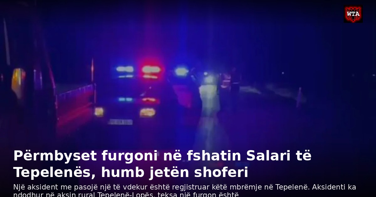 Përmbyset furgoni në fshatin Salari të Tepelenës, humb jetën shoferi