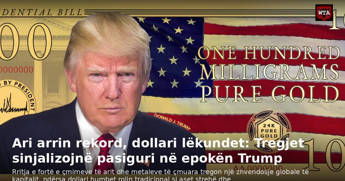 Ari arrin rekord, dollari lëkundet: Tregjet sinjalizojnë pasiguri në epokën Trump