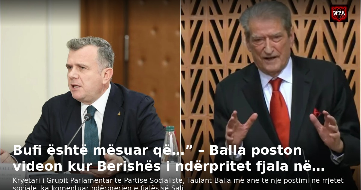 Bufi është mësuar që…” – Balla poston videon kur Berishës i ndërpritet fjala në…