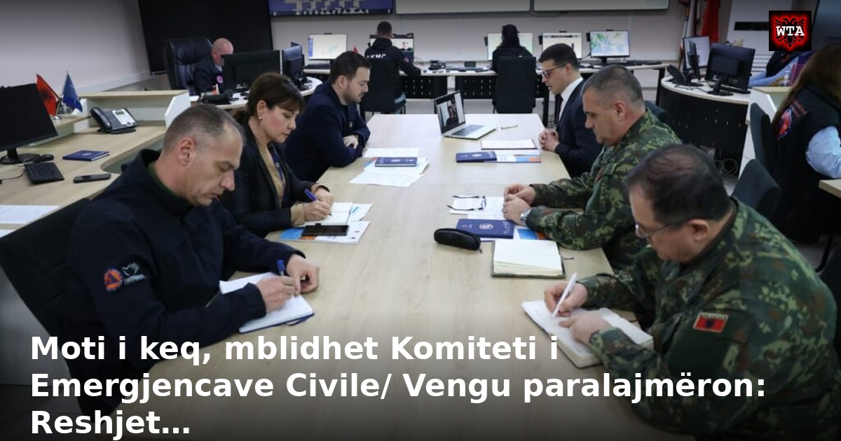 Moti i keq, mblidhet Komiteti i Emergjencave Civile/ Vengu paralajmëron: Reshjet…