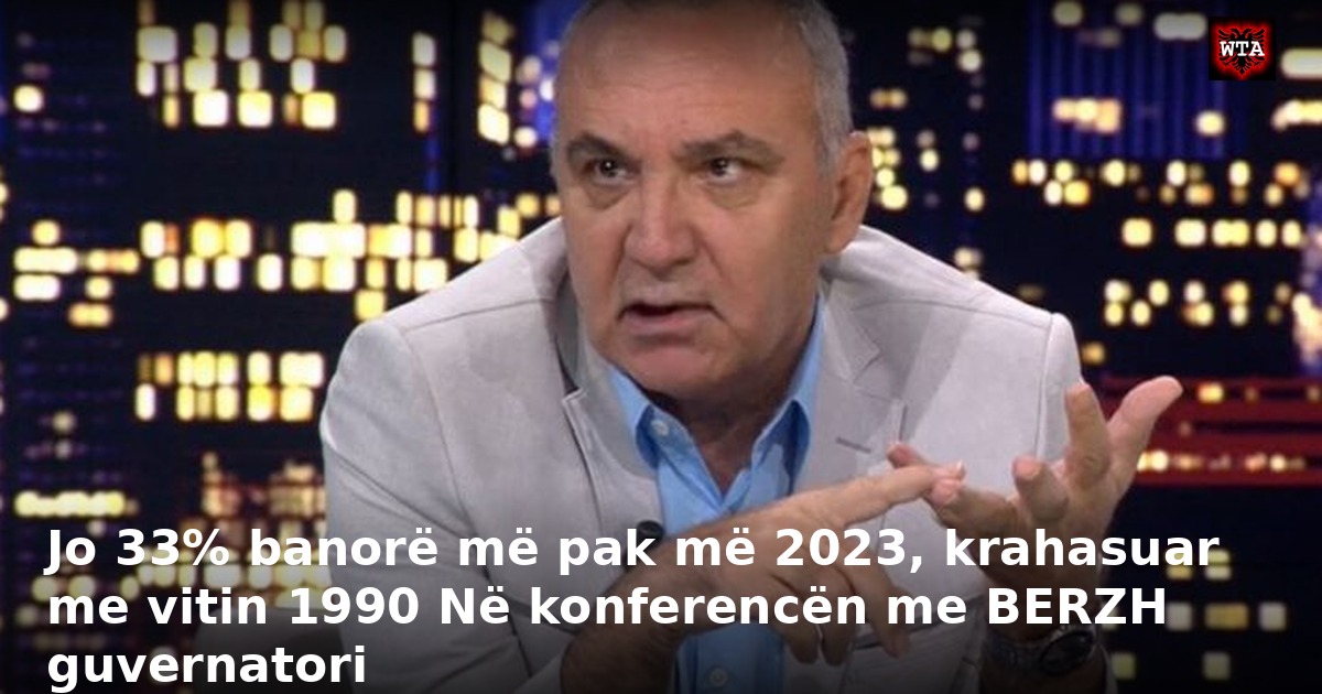 Jo 33% banorë më pak më 2023, krahasuar me vitin 1990 Në konferencën me BERZH guvernatori