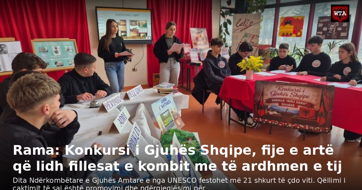 Rama: Konkursi i Gjuhës Shqipe, fije e artë që lidh fillesat e kombit me të ardhmen e tij