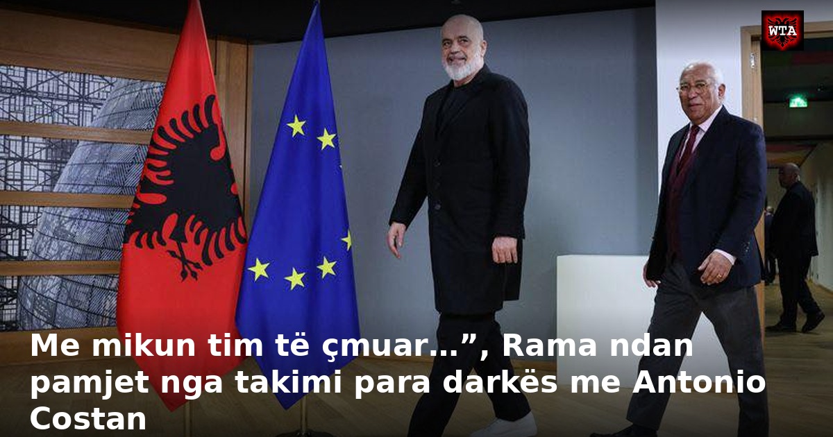 Me mikun tim të çmuar…”, Rama ndan pamjet nga takimi para darkës me Antonio Costan