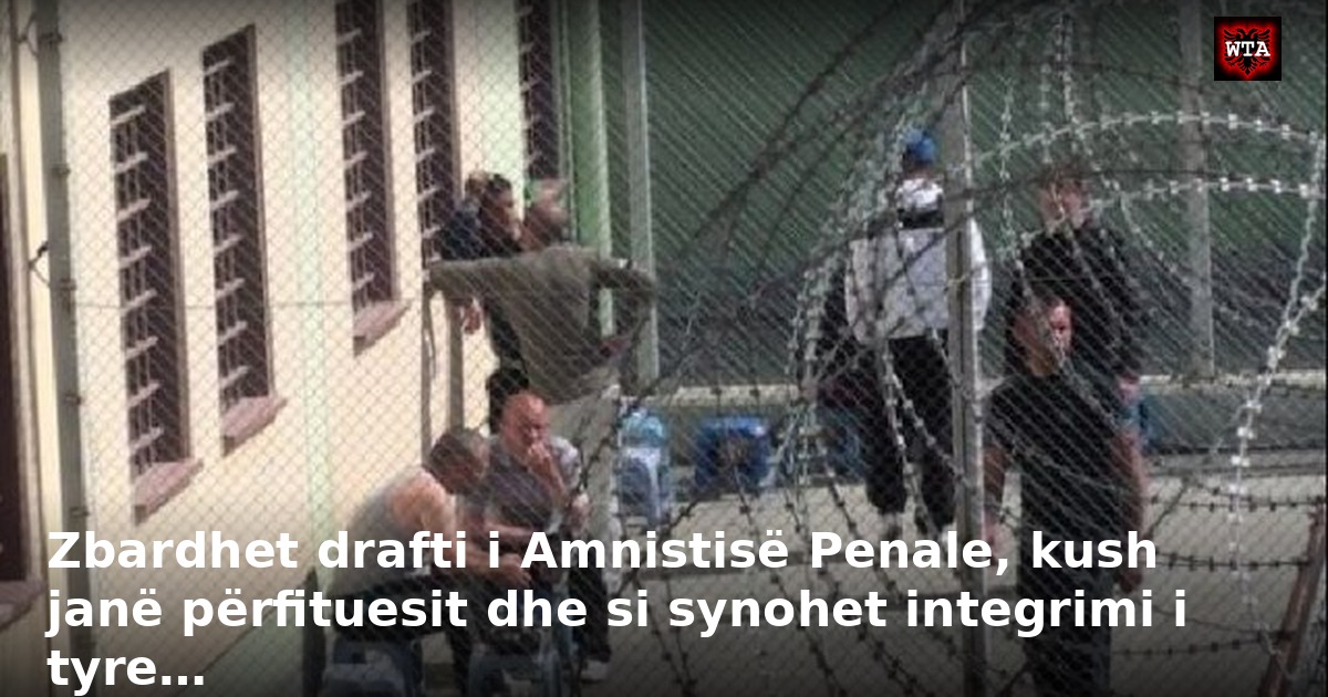 Zbardhet drafti i Amnistisë Penale, kush janë përfituesit dhe si synohet integrimi i tyre…
