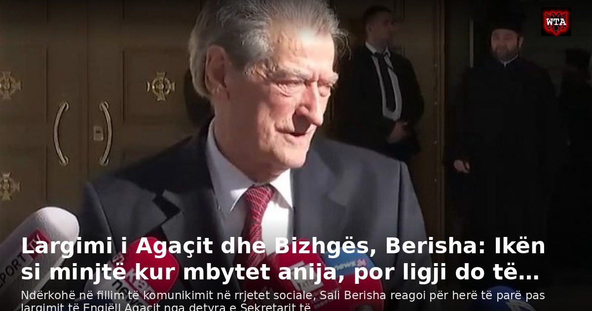 Largimi i Agaçit dhe Bizhgës, Berisha: Ikën si minjtë kur mbytet anija, por ligji do të…