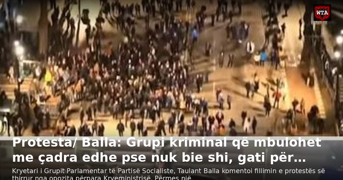 Protesta/ Balla: Grupi kriminal që mbulohet me çadra edhe pse nuk bie shi, gati për…