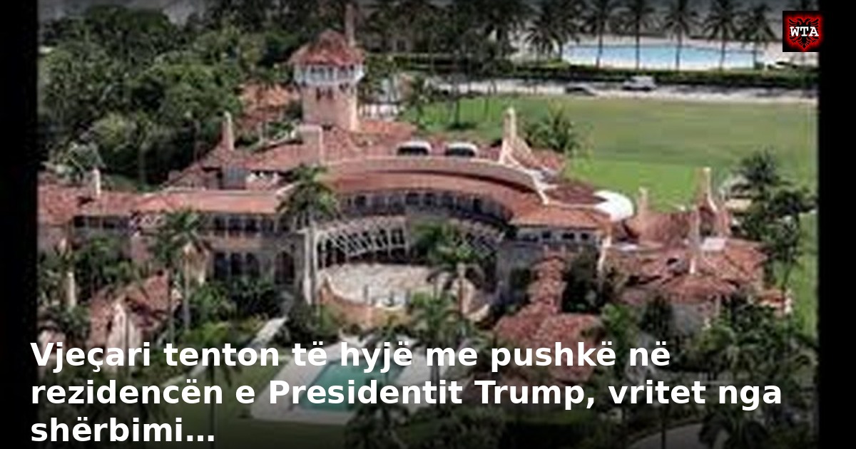 Vjeçari tenton të hyjë me pushkë në rezidencën e Presidentit Trump, vritet nga shërbimi…