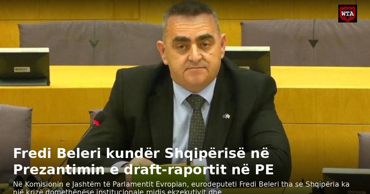 Fredi Beleri kundër Shqipërisë në Prezantimin e draft-raportit në PE