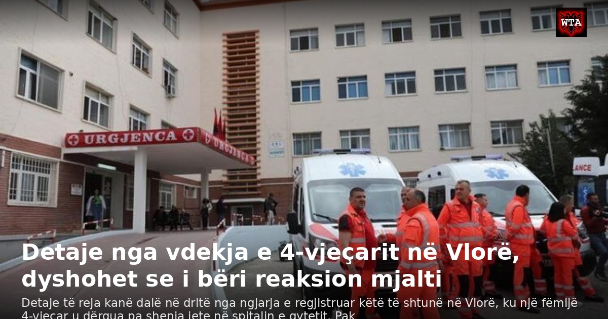 Detaje nga vdekja e 4-vjeçarit në Vlorë, dyshohet se i bëri reaksion mjalti