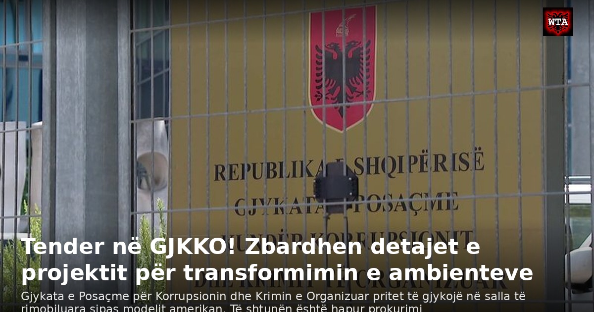 Tender në GJKKO! Zbardhen detajet e projektit për transformimin e ambienteve