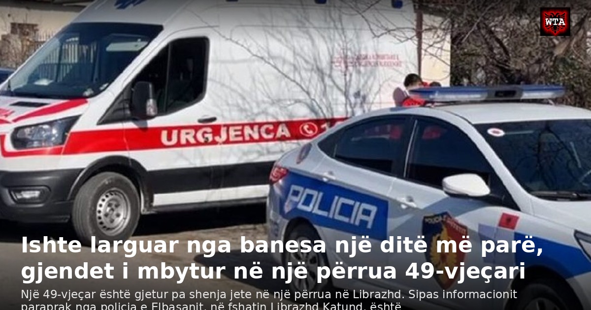 Ishte larguar nga banesa një ditë më parë, gjendet i mbytur në një përrua 49-vjeçari