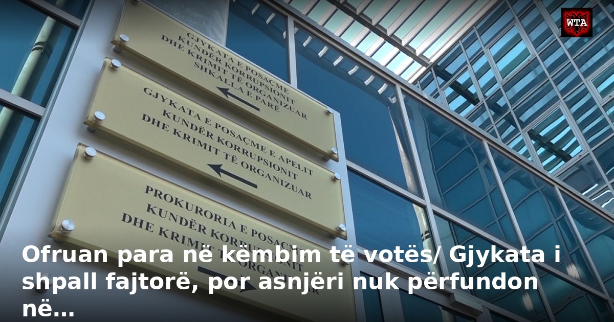 Ofruan para në këmbim të votës/ Gjykata i shpall fajtorë, por asnjëri nuk përfundon në…