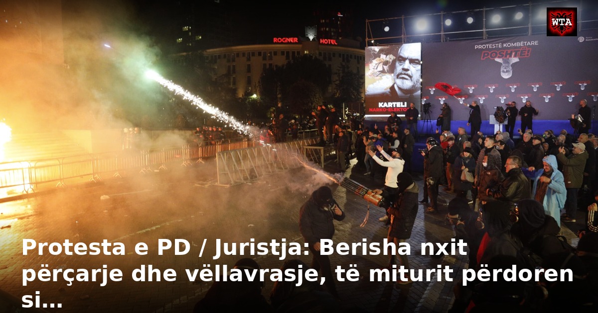 Protesta e PD / Juristja: Berisha nxit përçarje dhe vëllavrasje, të miturit përdoren si…
