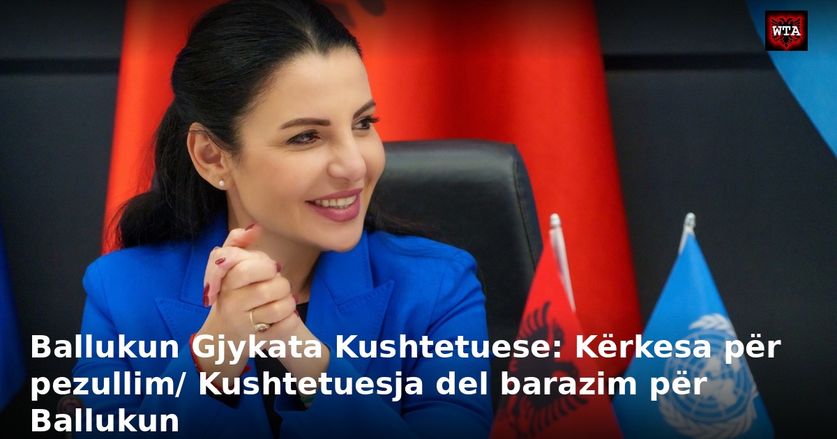 Ballukun Gjykata Kushtetuese: Kërkesa për pezullim/ Kushtetuesja del barazim për Ballukun