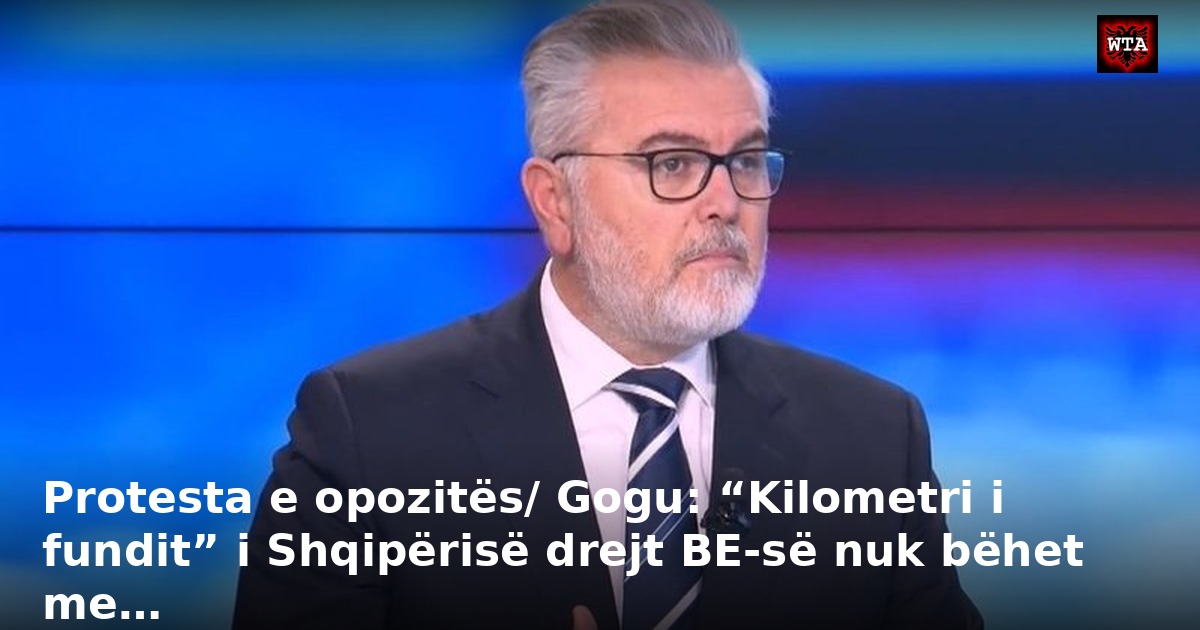 Protesta e opozitës/ Gogu: “Kilometri i fundit” i Shqipërisë drejt BE-së nuk bëhet me…