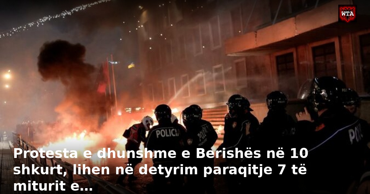 Protesta e dhunshme e Berishës në 10 shkurt, lihen në detyrim paraqitje 7 të miturit e…