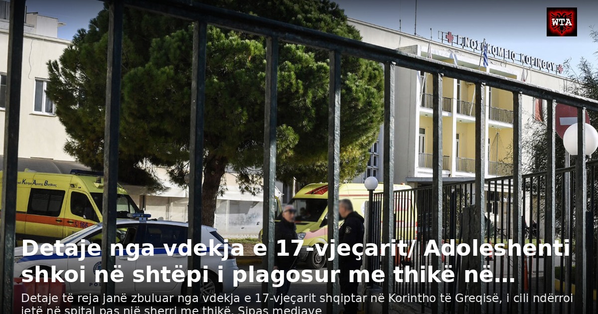 Detaje nga vdekja e 17-vjeçarit/ Adoleshenti shkoi në shtëpi i plagosur me thikë në…