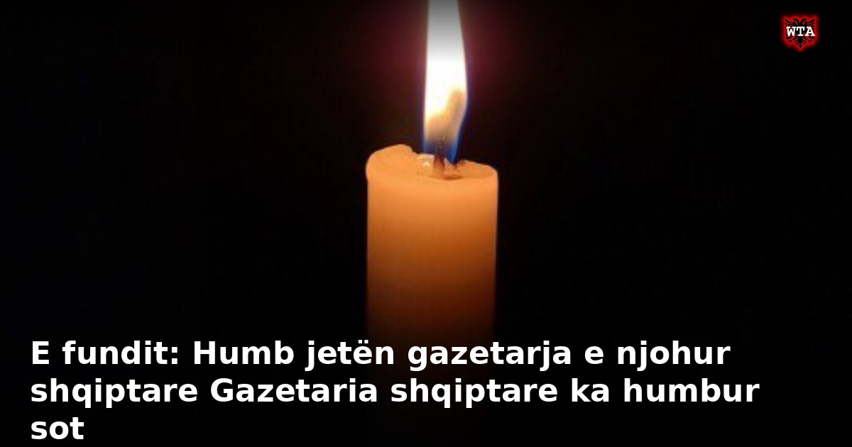 E fundit: Humb jetën gazetarja e njohur shqiptare Gazetaria shqiptare ka humbur sot