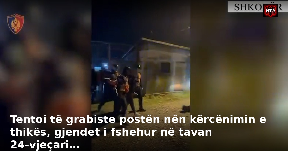 Tentoi të grabiste postën nën kërcënimin e thikës, gjendet i fshehur në tavan 24-vjeçari…