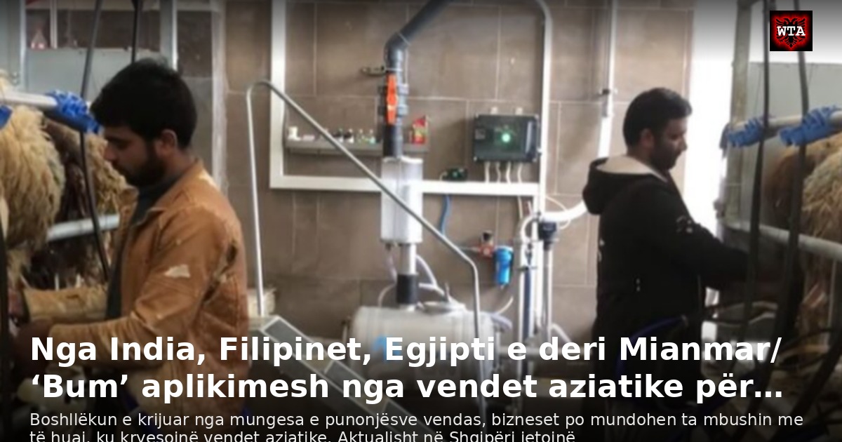Nga India, Filipinet, Egjipti e deri Mianmar/ ‘Bum’ aplikimesh nga vendet aziatike për…