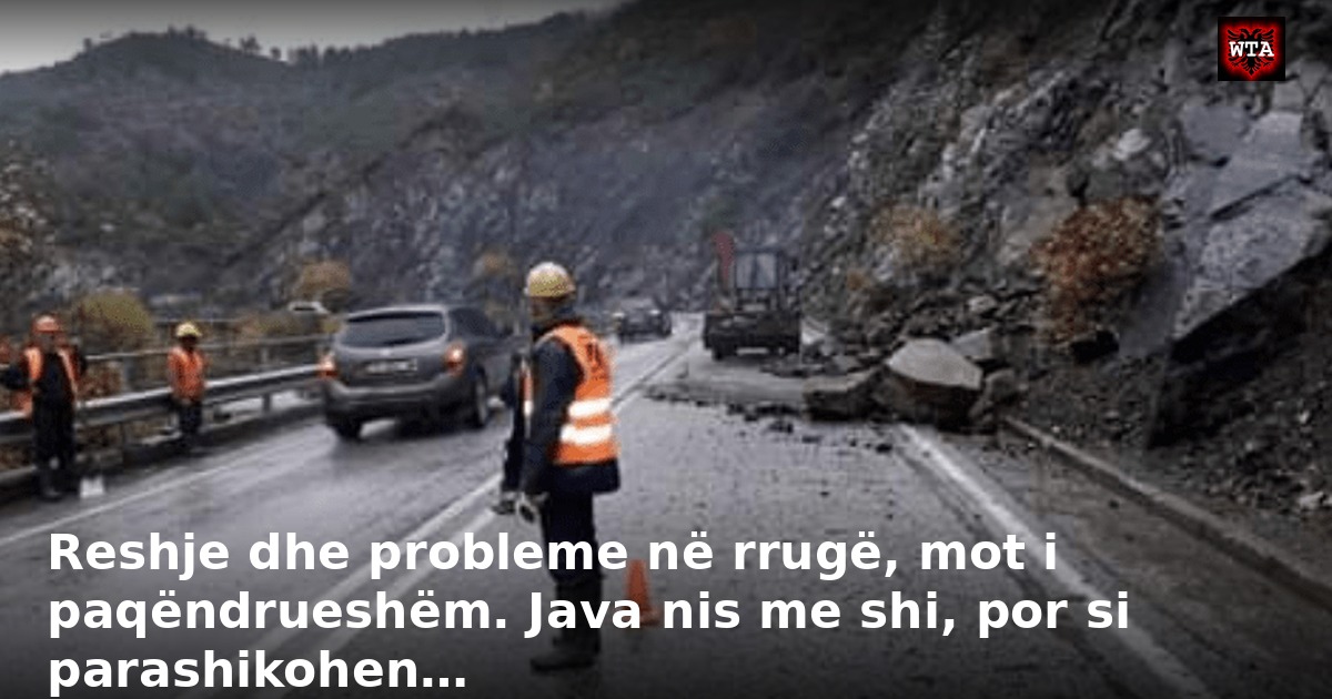 Reshje dhe probleme në rrugë, mot i paqëndrueshëm. Java nis me shi, por si parashikohen…