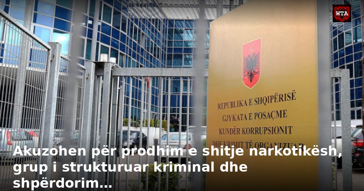 Akuzohen për prodhim e shitje narkotikësh, grup i strukturuar kriminal dhe shpërdorim…