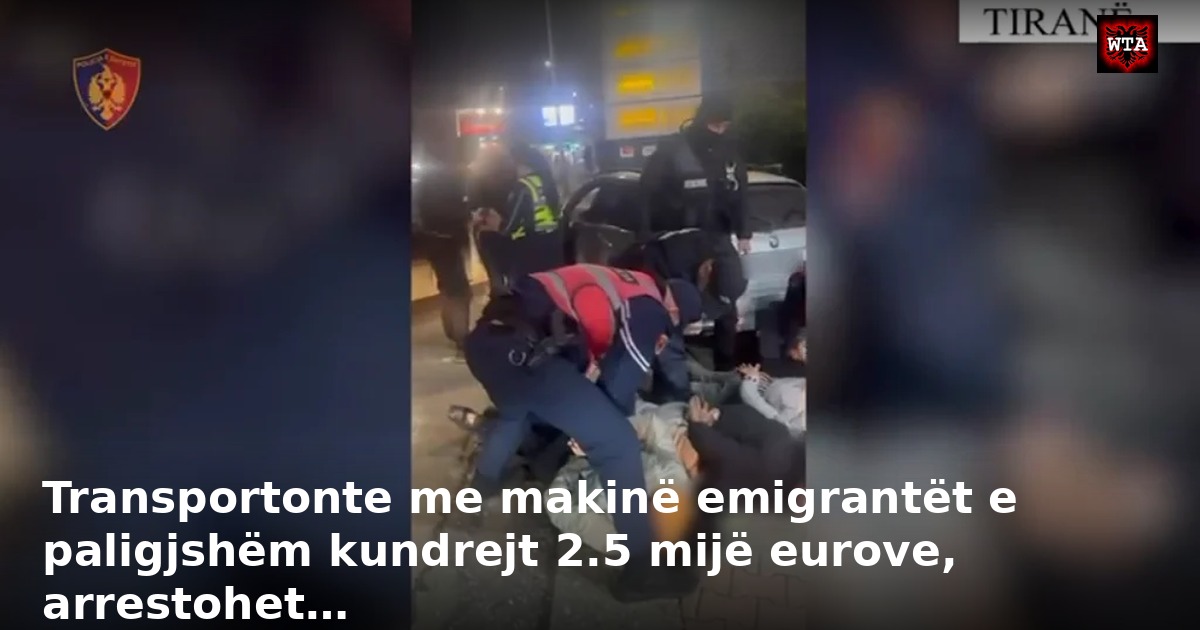 Transportonte me makinë emigrantët e paligjshëm kundrejt 2.5 mijë eurove, arrestohet…