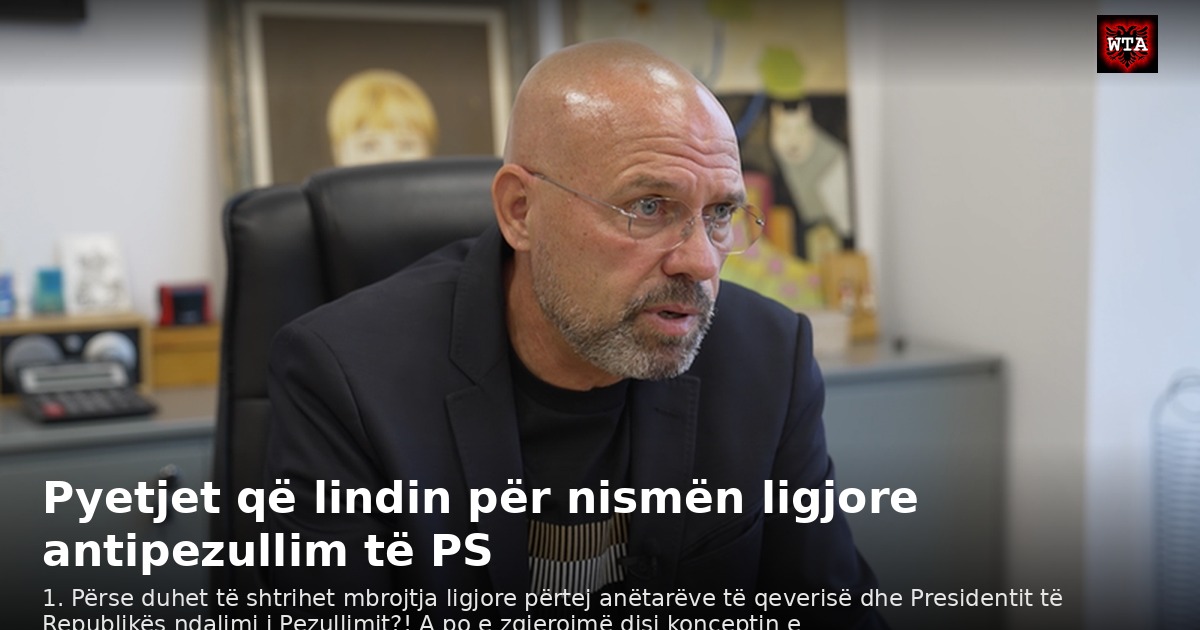 Pyetjet që lindin për nismën ligjore antipezullim të PS