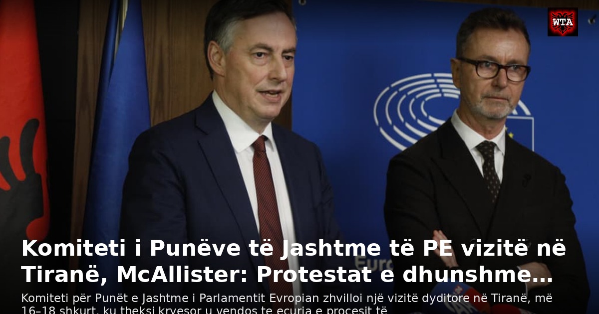 Komiteti i Punëve të Jashtme të PE vizitë në Tiranë, McAllister: Protestat e dhunshme…