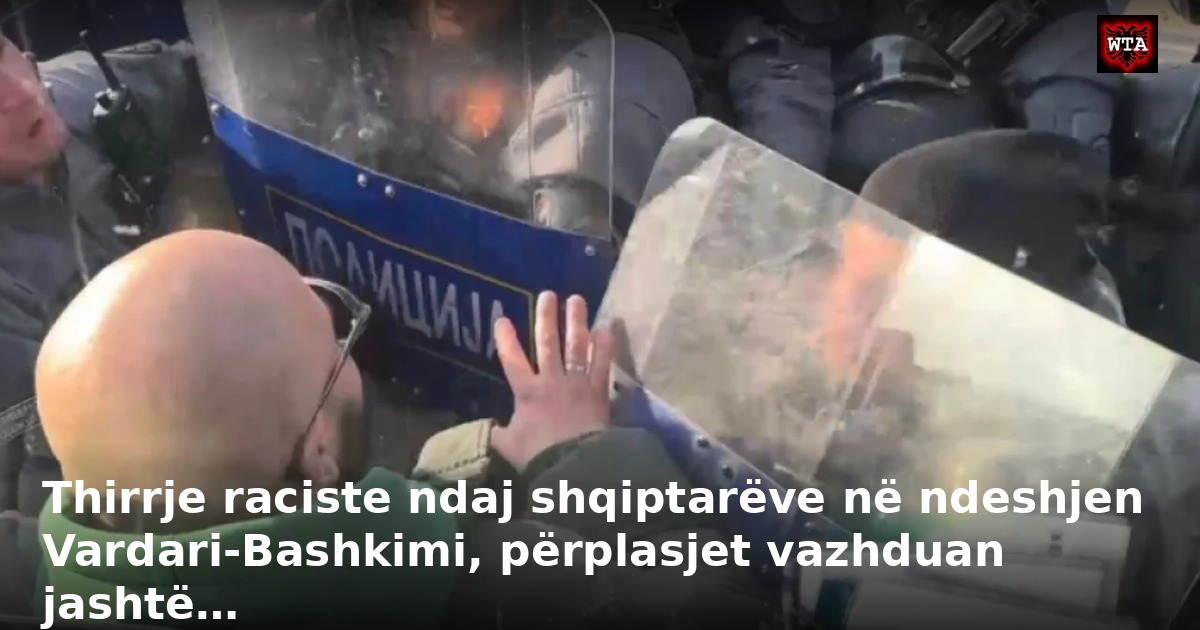 Thirrje raciste ndaj shqiptarëve në ndeshjen Vardari-Bashkimi, përplasjet vazhduan jashtë…