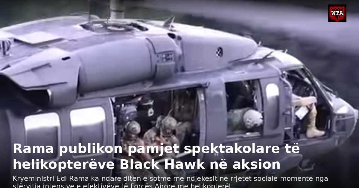 Rama publikon pamjet spektakolare të helikopterëve Black Hawk në aksion