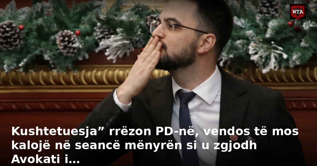 Kushtetuesja” rrëzon PD-në, vendos të mos kalojë në seancë mënyrën si u zgjodh Avokati i…